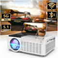 Native 1080P 300" 5G WiFi Projector with Bluetooth 5.1, Outdoor Movie Projector [120'' Screen Included]