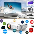 Mini Bluetooth 5.1 Projector with 100" Projector Screen, Full HD 1080P 170" Display Supported 