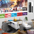 Mini Bluetooth 5.1 Projector with 100" Projector Screen, Full HD 1080P 170" Display Supported 