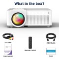 Projector with Wifi and Bluetooth 5.1, Portable Outdoor Mini Projector 1080P Full HD